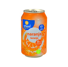Soft Drink with Orange Juice 8% Alteza Can 33 cl