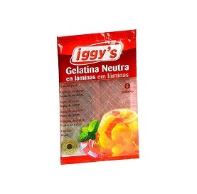 Gelatina Neutra en Láminas Iggys 1,66 g x 6 Unidades
