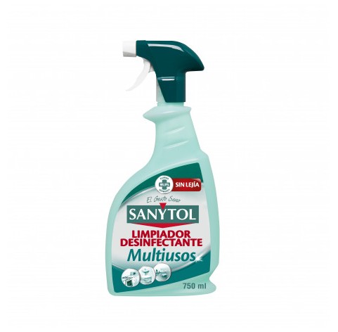 SANYTOL Sanytol Aerosol 4 En 1 Desinfecta Superficies, Aire, Textiles  Menta, 300 ml, 300 mililitro, 1 - Multicleaners