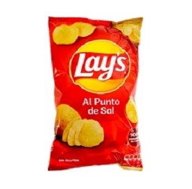 Patatas Fritas Chips lay's Punto de sal 160 g