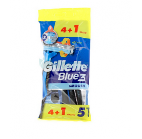 Maquinillas de Afeitar Desechables Gillette Blue 3 Smoth 4+1 Unidades