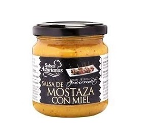 Honey Mustard Sauce with Honey Salsas Asturianas 210 g