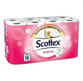 Scottex Original Toilet Paper 16 Rolls
