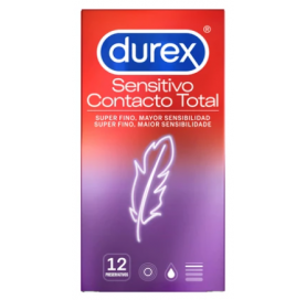 Preservativos Sensitivo Contacto Total Durex 12 Unidades