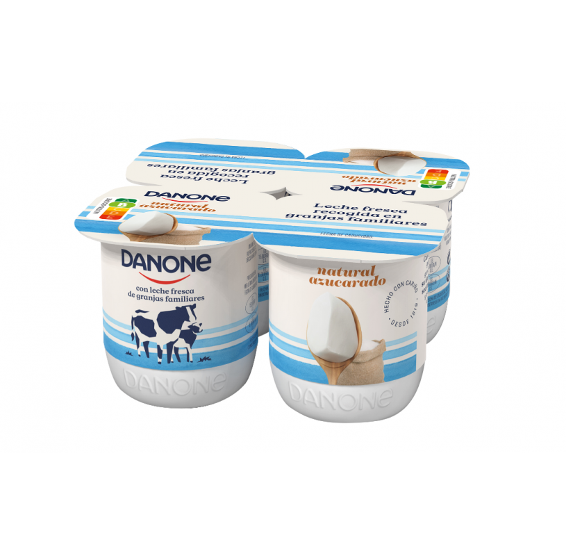 Yogur natural pack 4 unidades 120 g · DANONE · Supermercado El