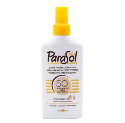 eenvoudig Reis toon Parasol Sun Protection Spray High Protection SPF 50 Face & Body 200 ml