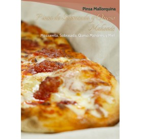 Pizza Pinsa Sobrasada und Mahonese Käse Llest 200 G