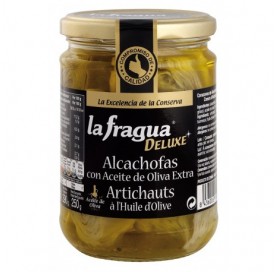 Alcachofa entera 10-12 Piezas en Aceite La Fragua Deluxe tarro 445 g