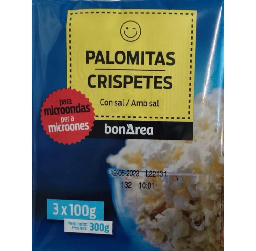 Palomitas Microondas c/Sal 90gr, Confituras-Cereales - Ancora