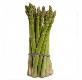 Green asparagus in bundles
